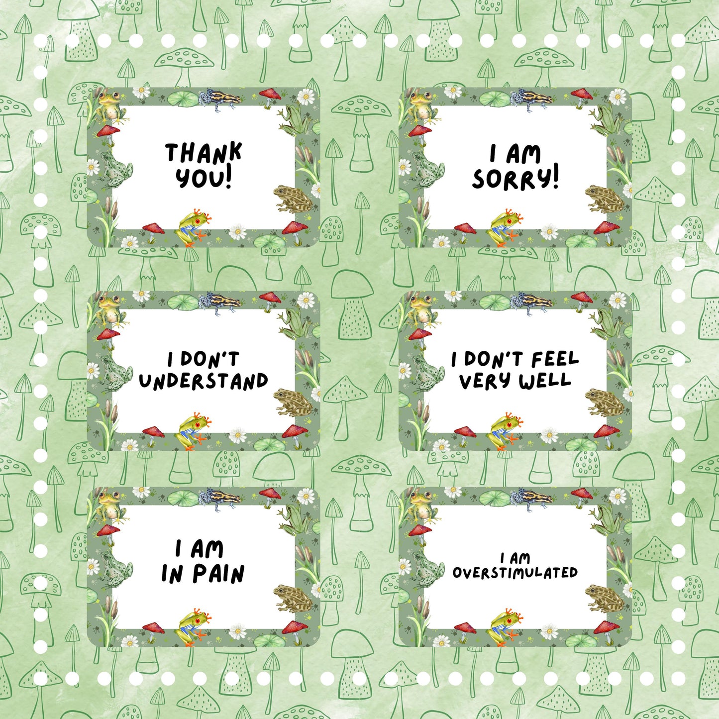 Frog Communication Cards