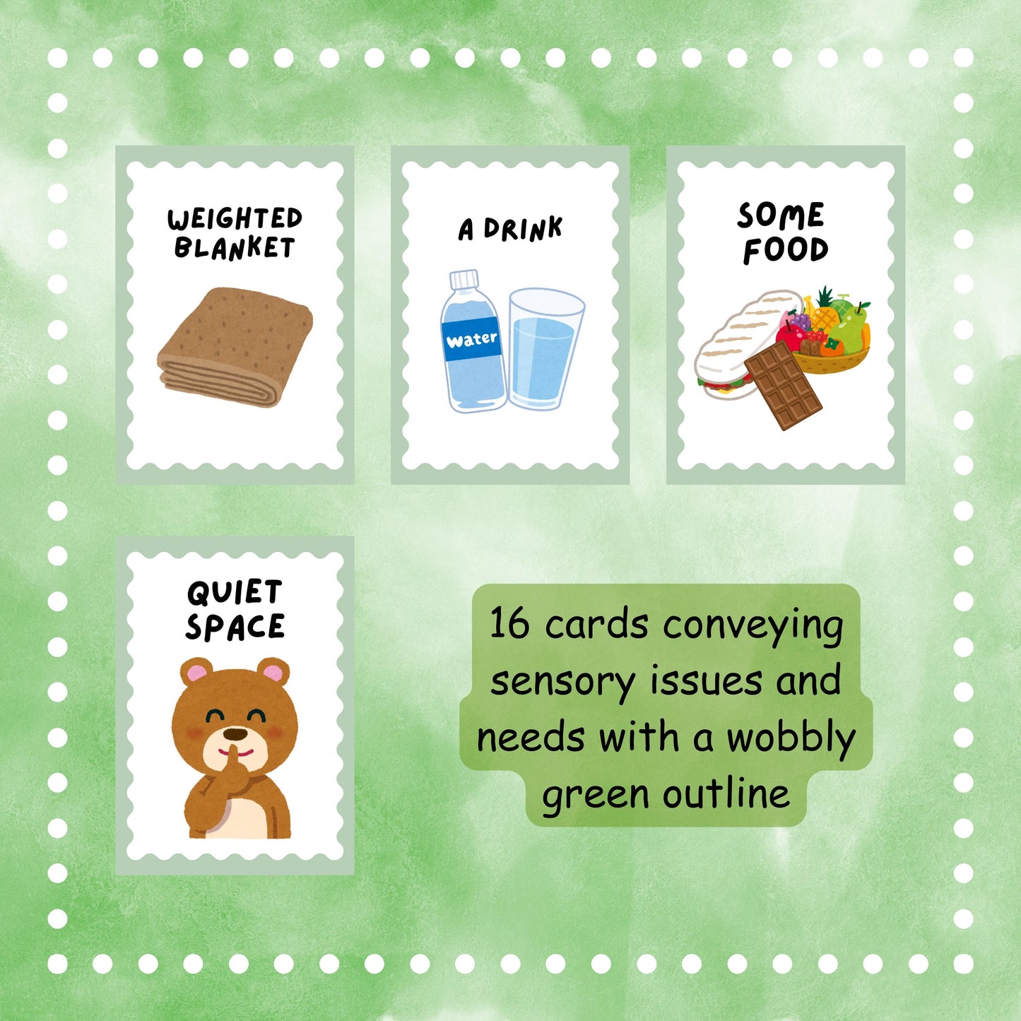 Sensory Issues Communication Cards