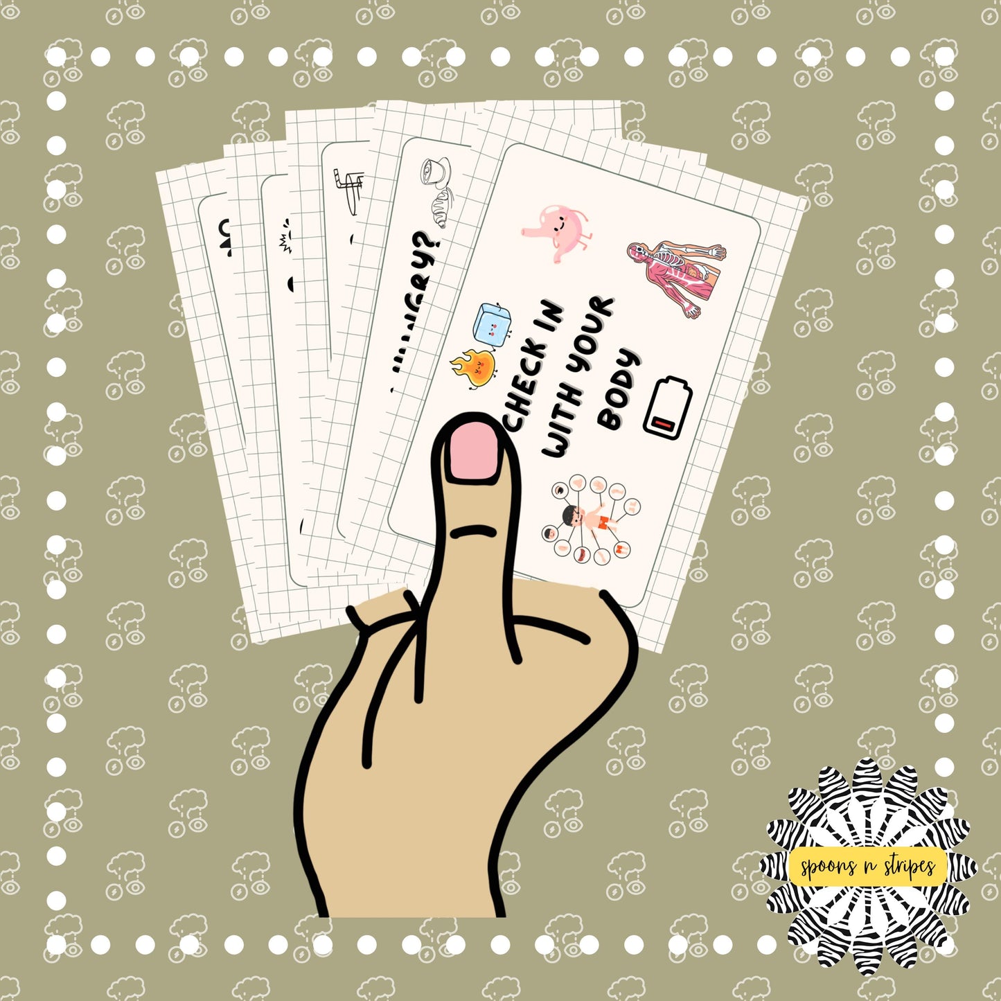 Interoception/Body Check In Communication Cards