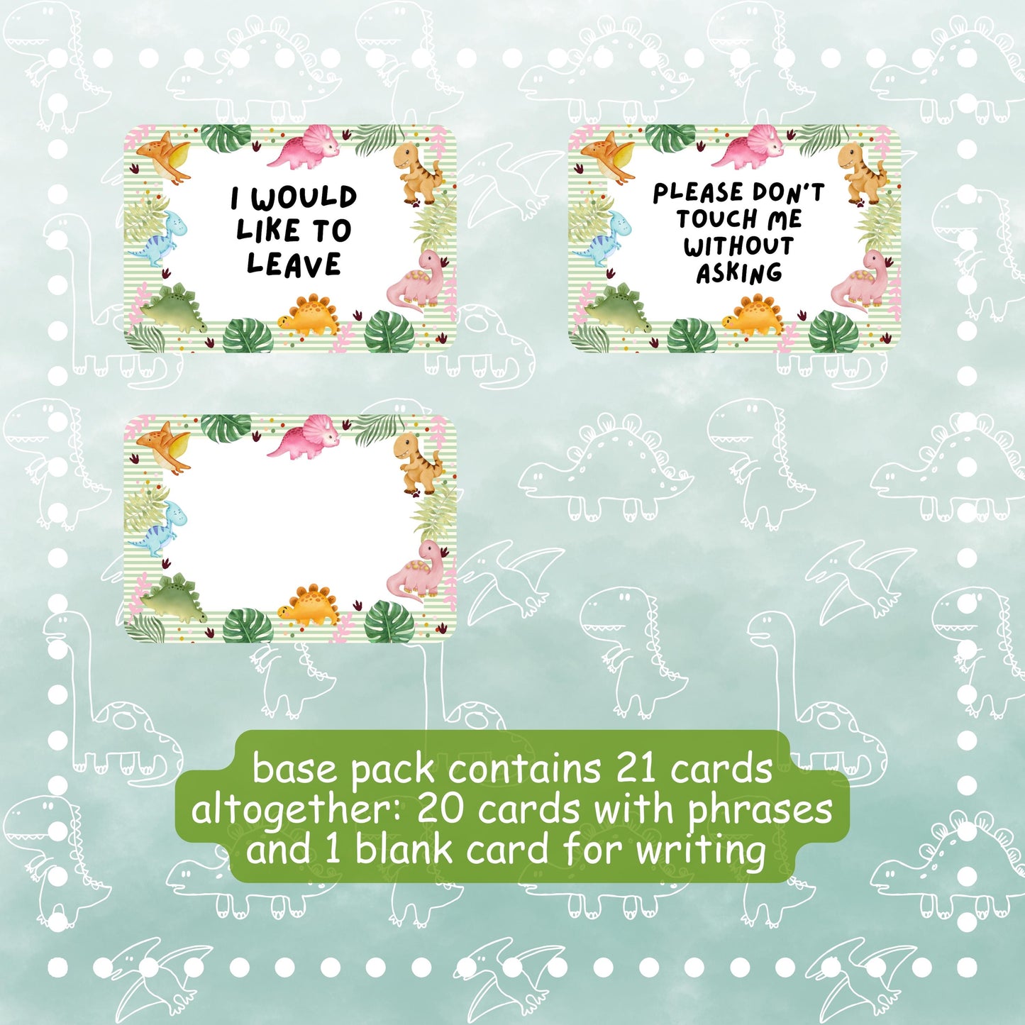 Dinosaur Communication Cards