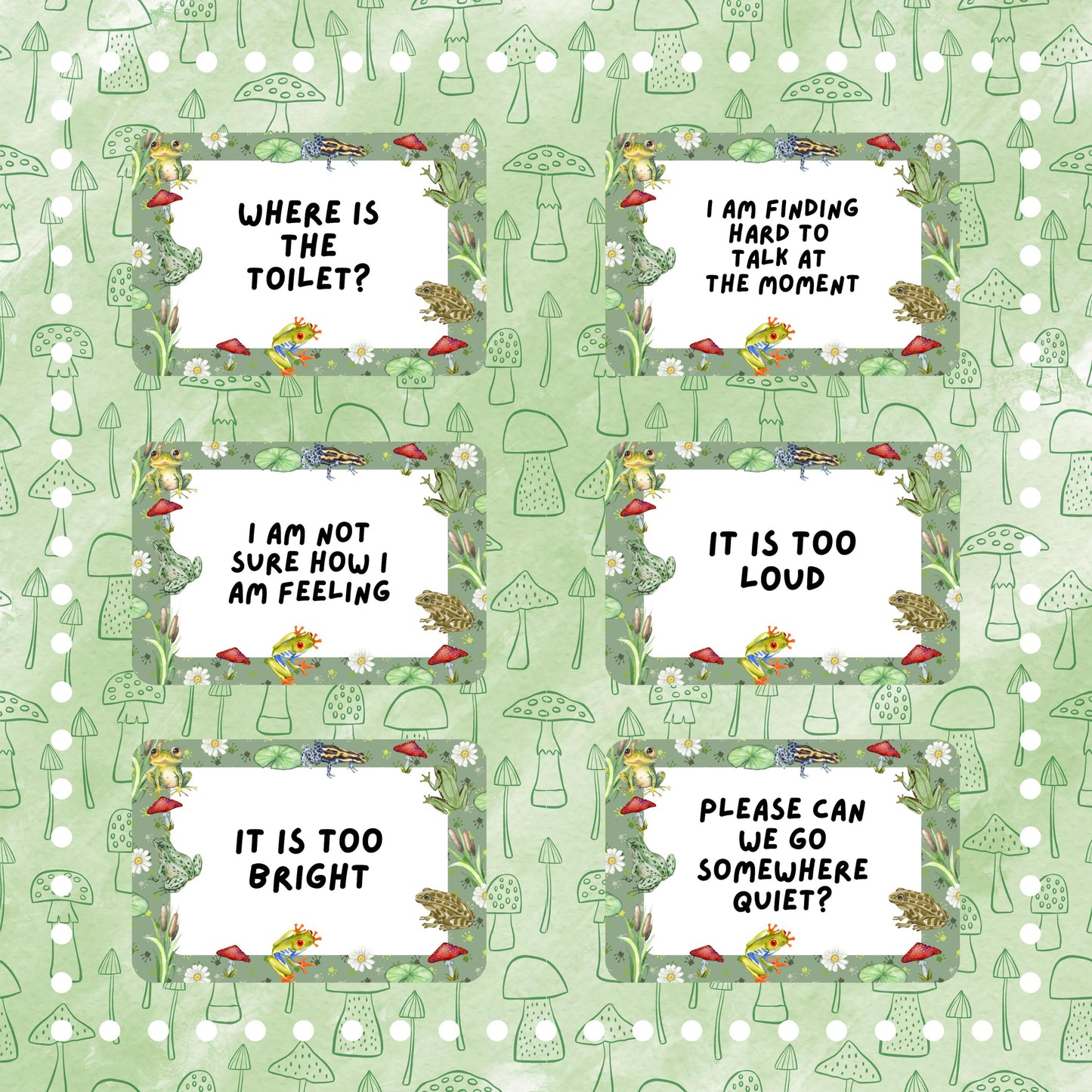 Frog Communication Cards