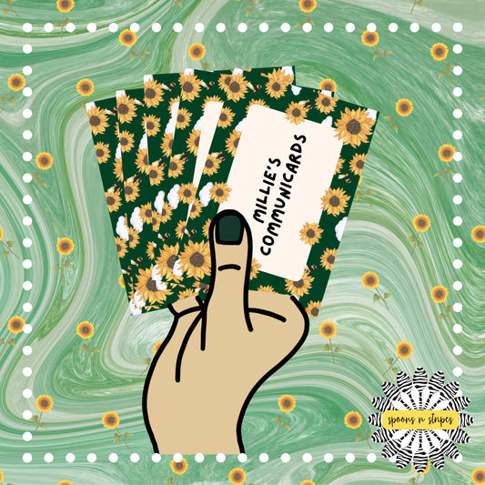 Sunflower Communication Cards