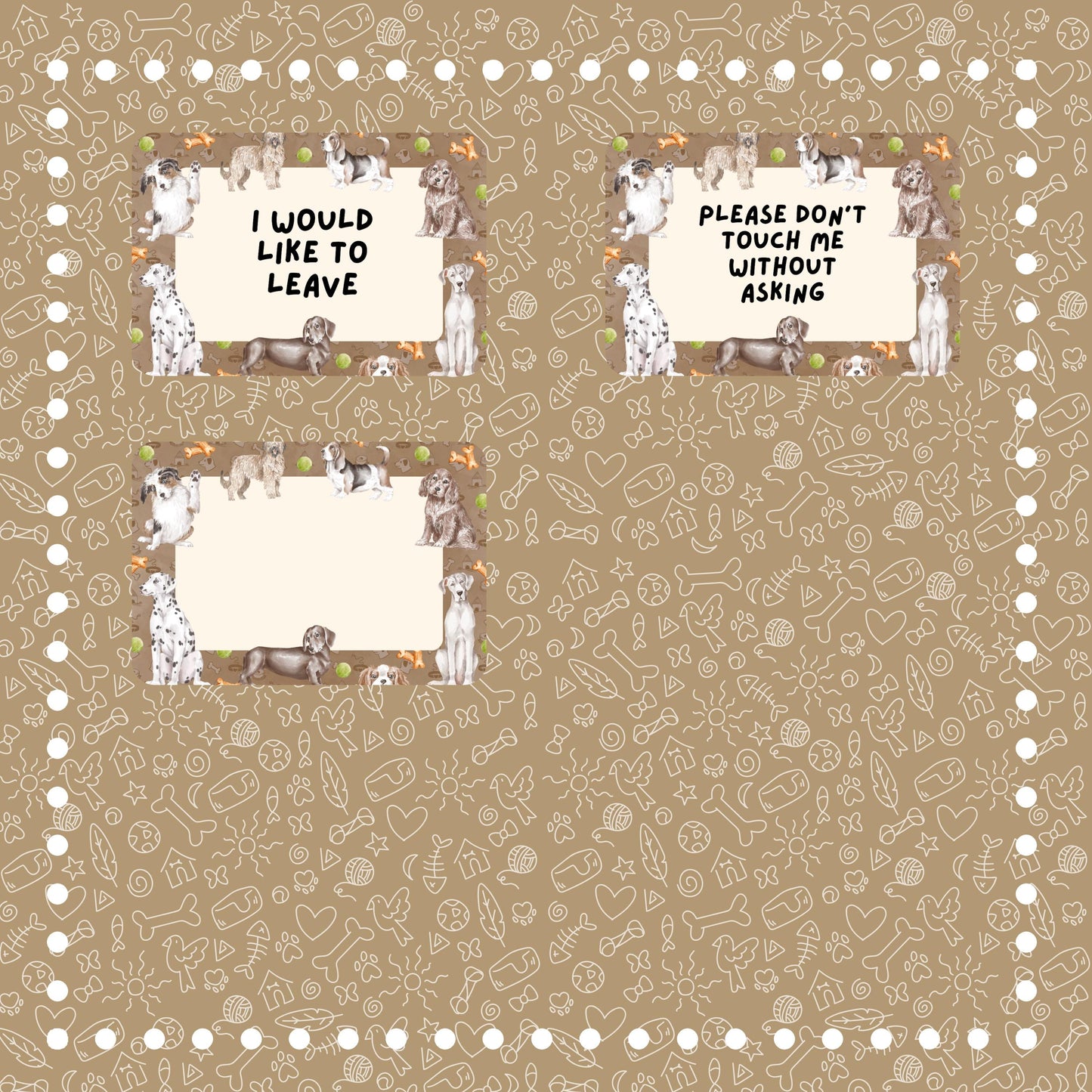 Dogs Communication Cards