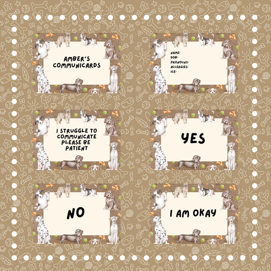 Dogs Communication Cards