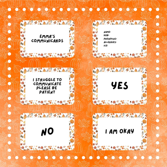 Autumnal Communication Cards