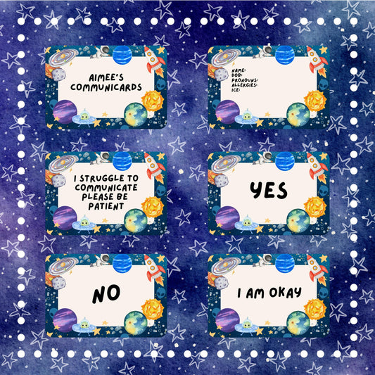 Space Communication Cards